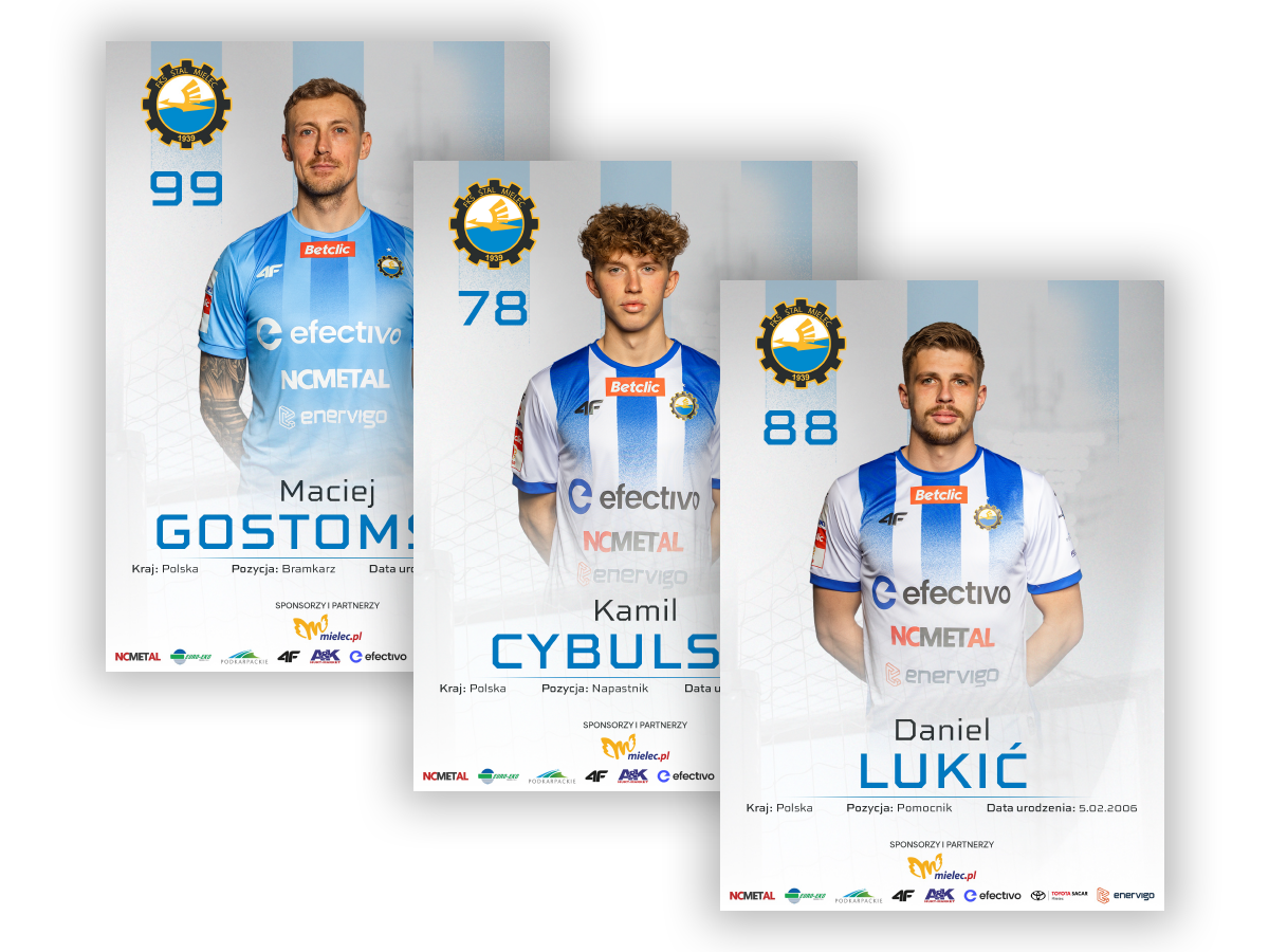 FKS Stal Mielec – pocztówki zawodnicze sezonu 2025/26