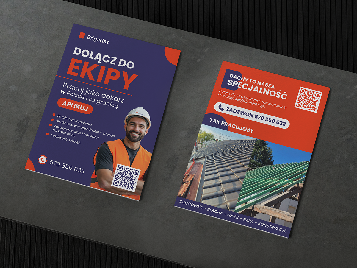 Brigadas – ulotka rekrutacyjna dla dekarzy