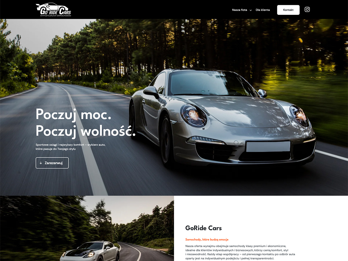 GoRide Cars – wynajem samochodów premium