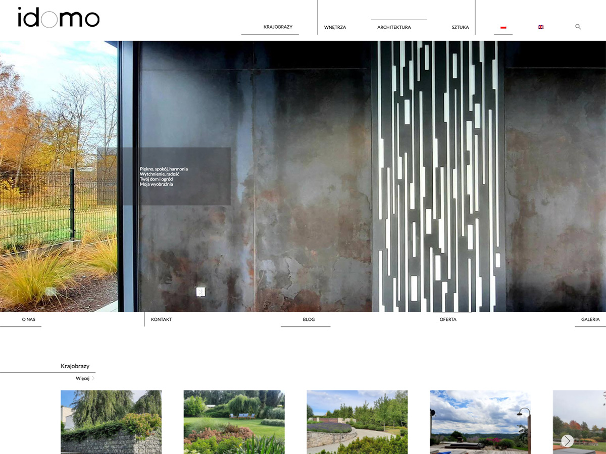 iDomo – studio projektowania krajobrazu i wnętrz