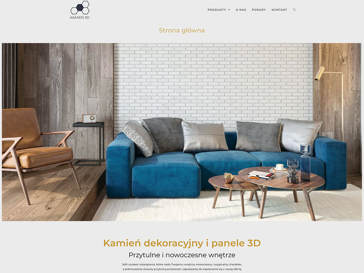 Kamien3D – sklep z kamieniem dekoracyjnym i panelami 3D