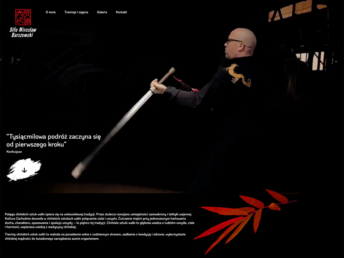 Sifu Mirosław Barszowski – strona trenera kung fu
