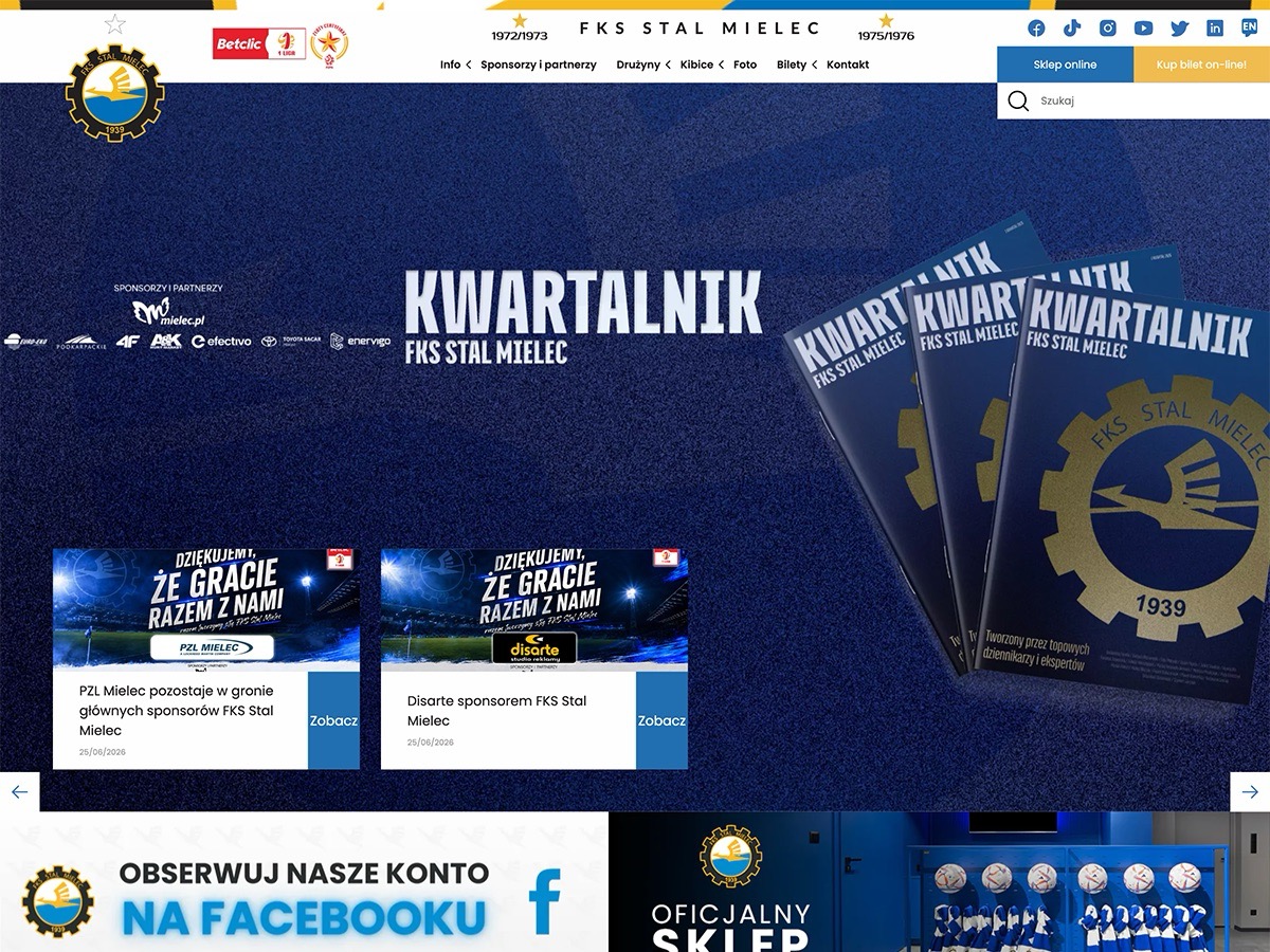 FKS Stal Mielec – redesign strony klubowej